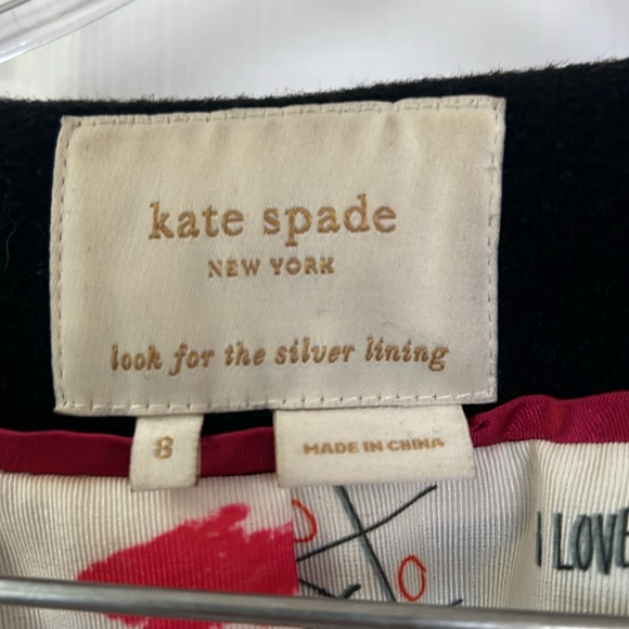 Kate Spade Black Vest gold buttons size 8 - Picture 7 of 9